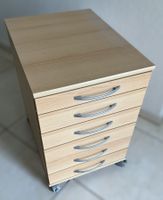 2  Büro-Rollcontainer Buche (Set) –Guter Zustand