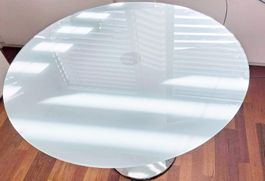 Esstisch rund Glas 90 cm Durchmesser
