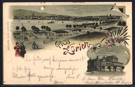Litho Zürich, Theater und Flusspartie i
