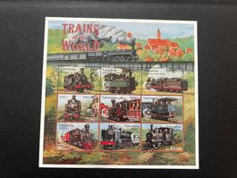 Tanzania Trains of World Stamps 1995 ** Luxus (D552)