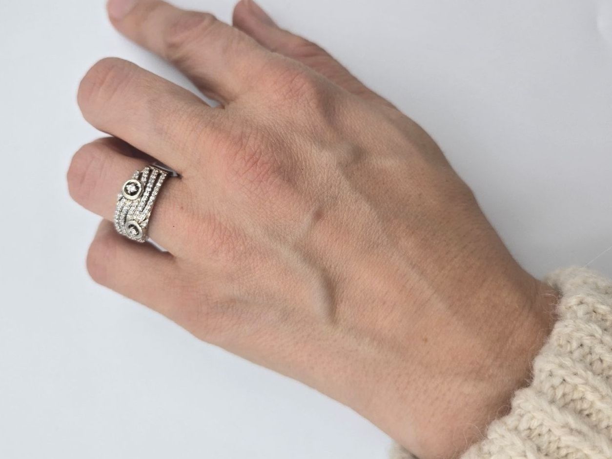 Anelli: Ring Silber 925 Zirkonia Gr. 52 – Nuovo e nell'imballaggio originale da Zug venduto da gold.schmuck 1
