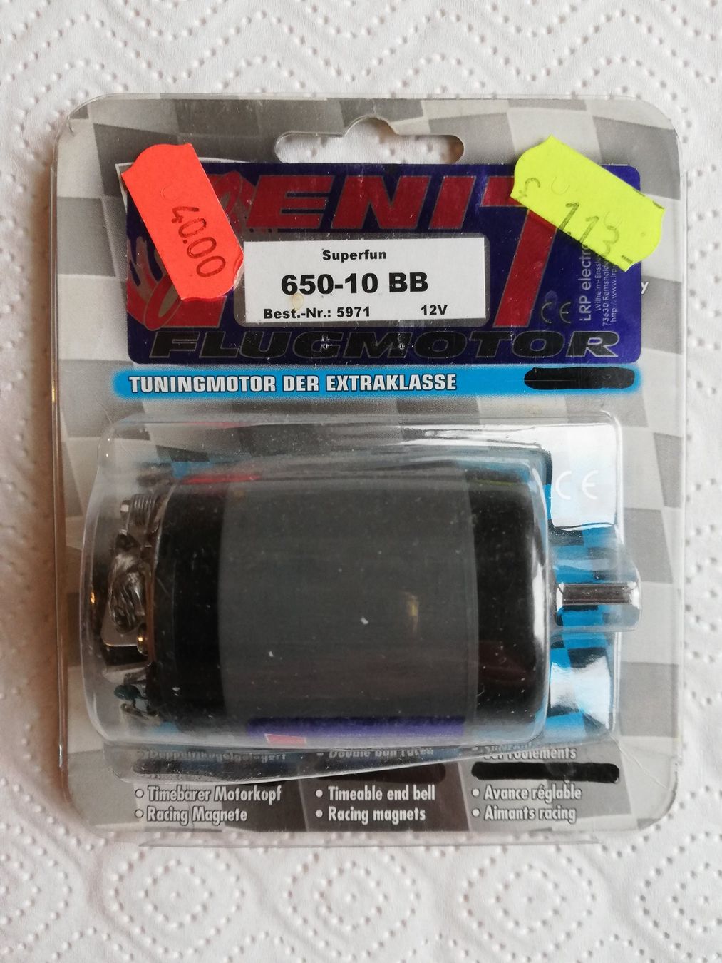 Modellismo RC: Elektromotor ZENIT Superfun 650-10 BB 12V – Nuovo e nell'imballaggio originale da Witterswil venduto da ushornet