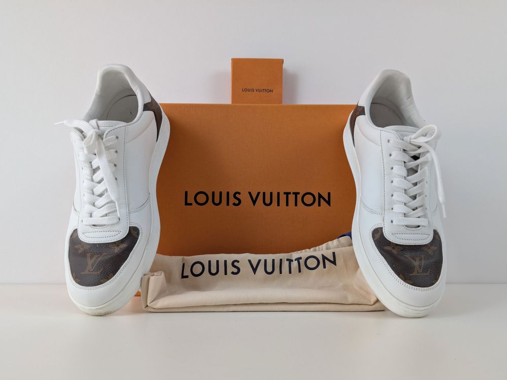 Louis Vuitton Scarpe da uomo: LOUIS VUITTON Rivoli Monogramm Sneaker Weiss – Usato da Schaffhausen venduto da Restwert_SH 6