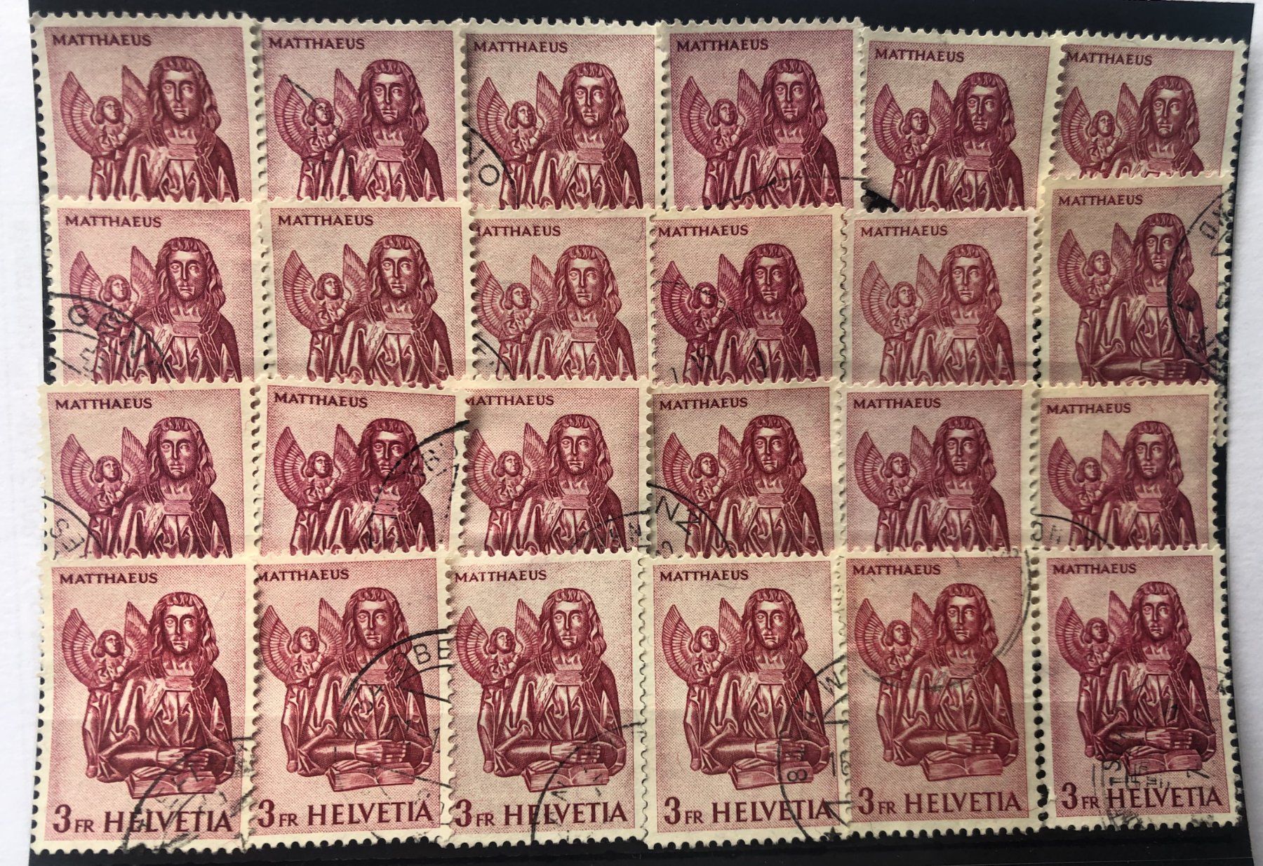 Alle Briefmarken: Nr.381 mit Stempel Einsteckkarte Voll – Gebraucht aus Aarau von Billa007