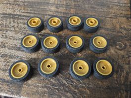 lego 72206pb01 lot de 12 pièces Pearl Gold Wheel 24 x 12