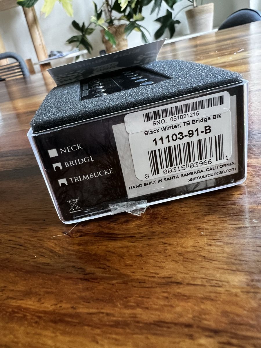 Seymour Duncan Strumenti musicali: Seymour Duncan Black Winter Bridge Pickup – Usato da Luzern venduto da Setuper 2