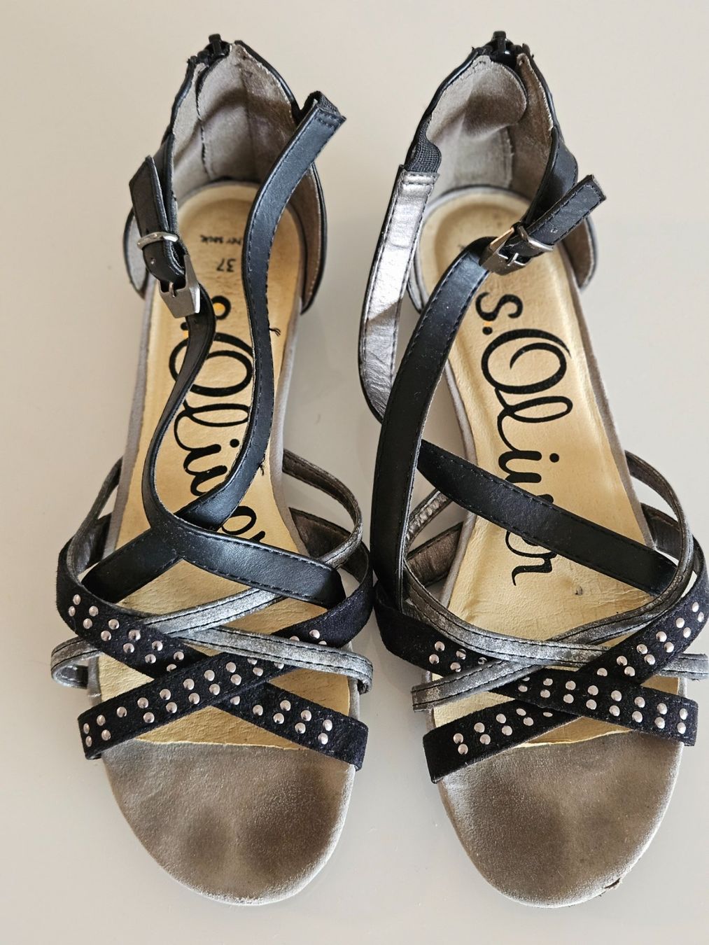 S.Oliver Scarpe da donna: Flache Sandalen von S.Oliver – Usato da Luzern venduto da J.Co