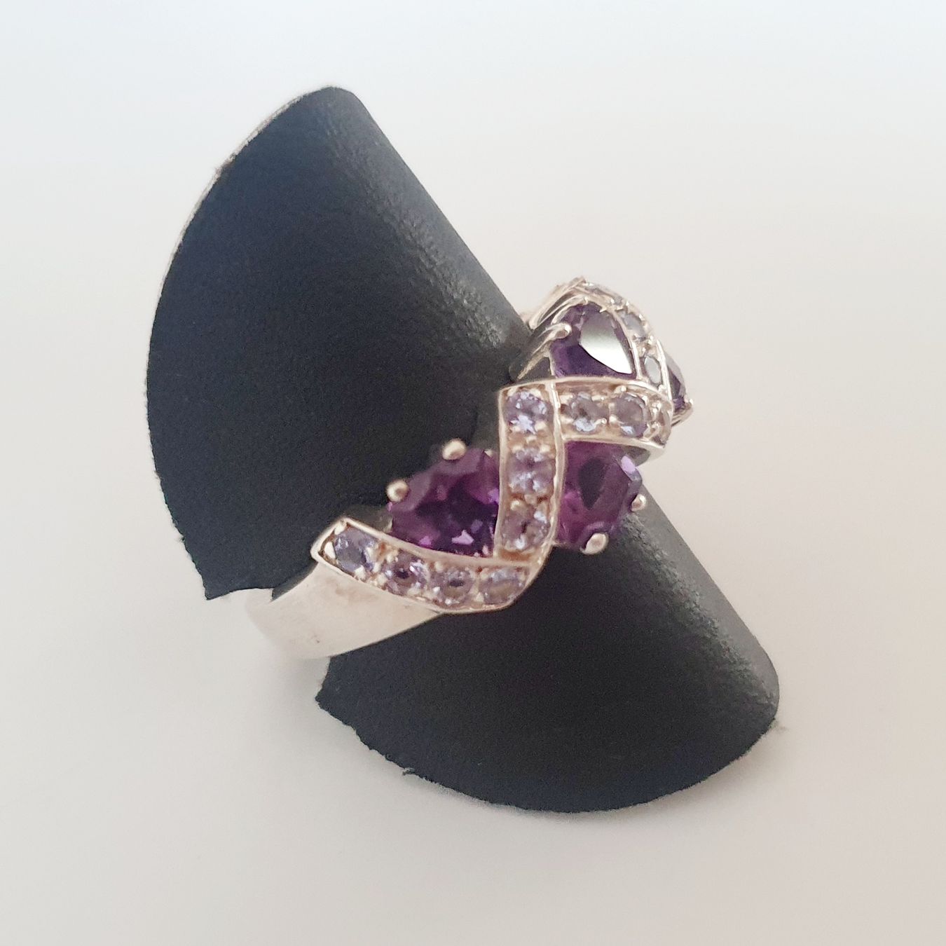 Anelli: Damenring 925 Silber mit Amethyst Gr 19,2mm – Usato da Kreuzlingen venduto da Wunderkiste123 2