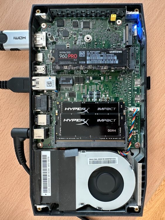 Annadue Ventola di Raffreddamento Interna di Ricambio per Kit per NUC NUC6i7KYK KSB0605HB 1323-00U9000 5V 4Pin CPU Cooler