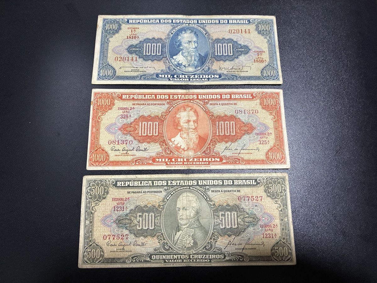 Banknoten: 3 verschiedene Banknoten – Gebraucht aus Dällikon von Woldbanknoten 1