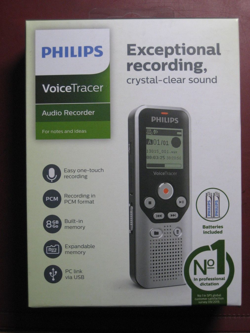 Philips Aufnahmegeräte: Philips Diktiergerät DVT1250 – Neu und originalverpackt aus Muri AG von Dakka