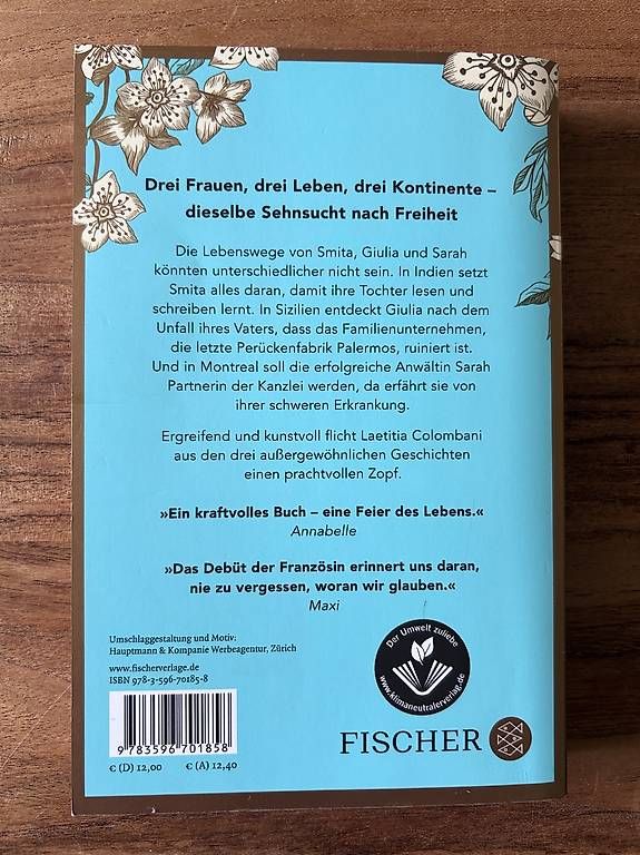 Livres: Der Zopf - Latitia Colombani – D'occasion à Zürich par Jeannine81 1