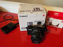 Digital Kamera, Canon, EOS M100, schwarz
