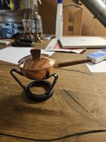 Mini Fondue Set aus Kupfer (T1)