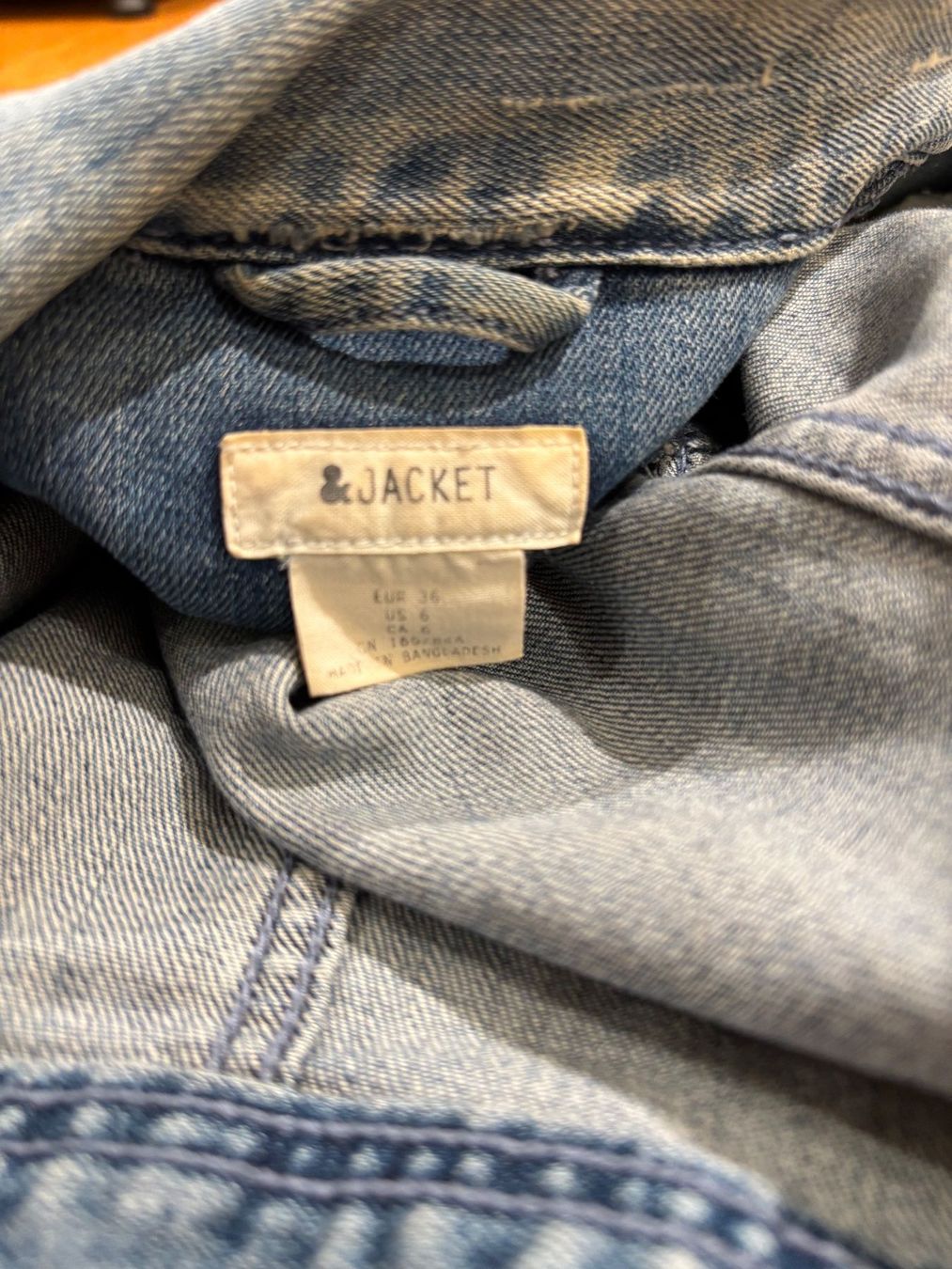 Giacche: schöne Jeansjacke im Biker-Stil, Grösse 36 – Usato da Neunkirch venduto da autoscooter57 5