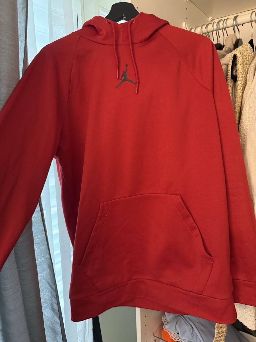 Pullover & Sweatshirts: Jordan Hoodie, Rot, Grösse M – Neu (gemäss Beschreibung) aus Uzwil von XAriiX 1