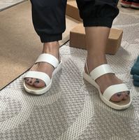 CF Made in Italy Leder Sandalen weiss Gr. 36 wie 38
