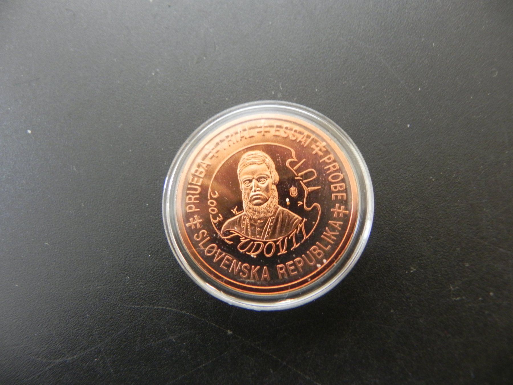 Médailles: Medaille Probe Slowakei 2  Cents 2003 – D'occasion à Biel/Bienne par Gogolozi