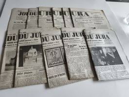 lot de 11 Journal  "Le Jura" 1930, Bienne, Neuchâtel