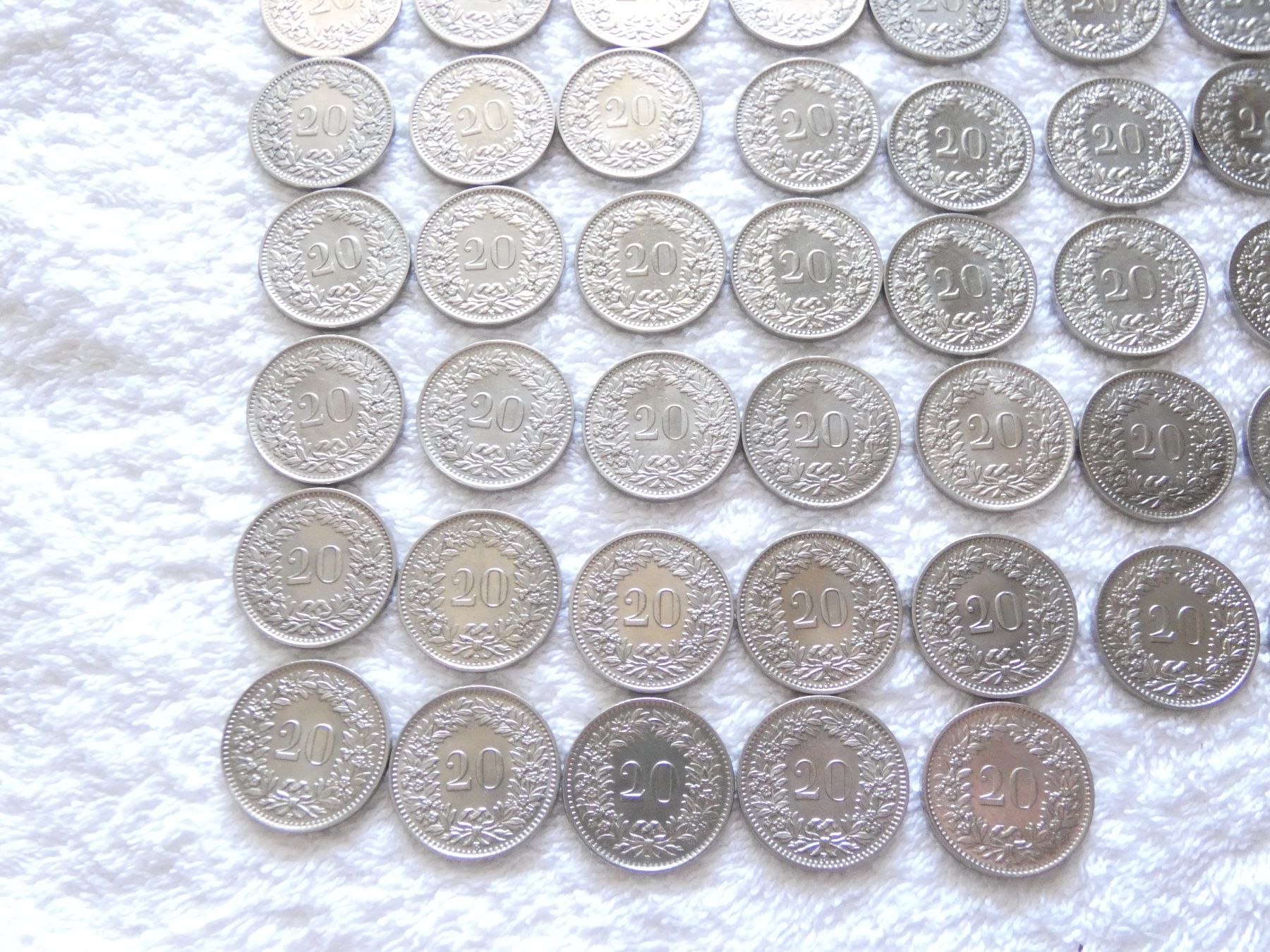 Tutti le monete: Lot 20 centimes/rappen 1850-1966 – Usato da Nyon venduto da Ilmi09 7