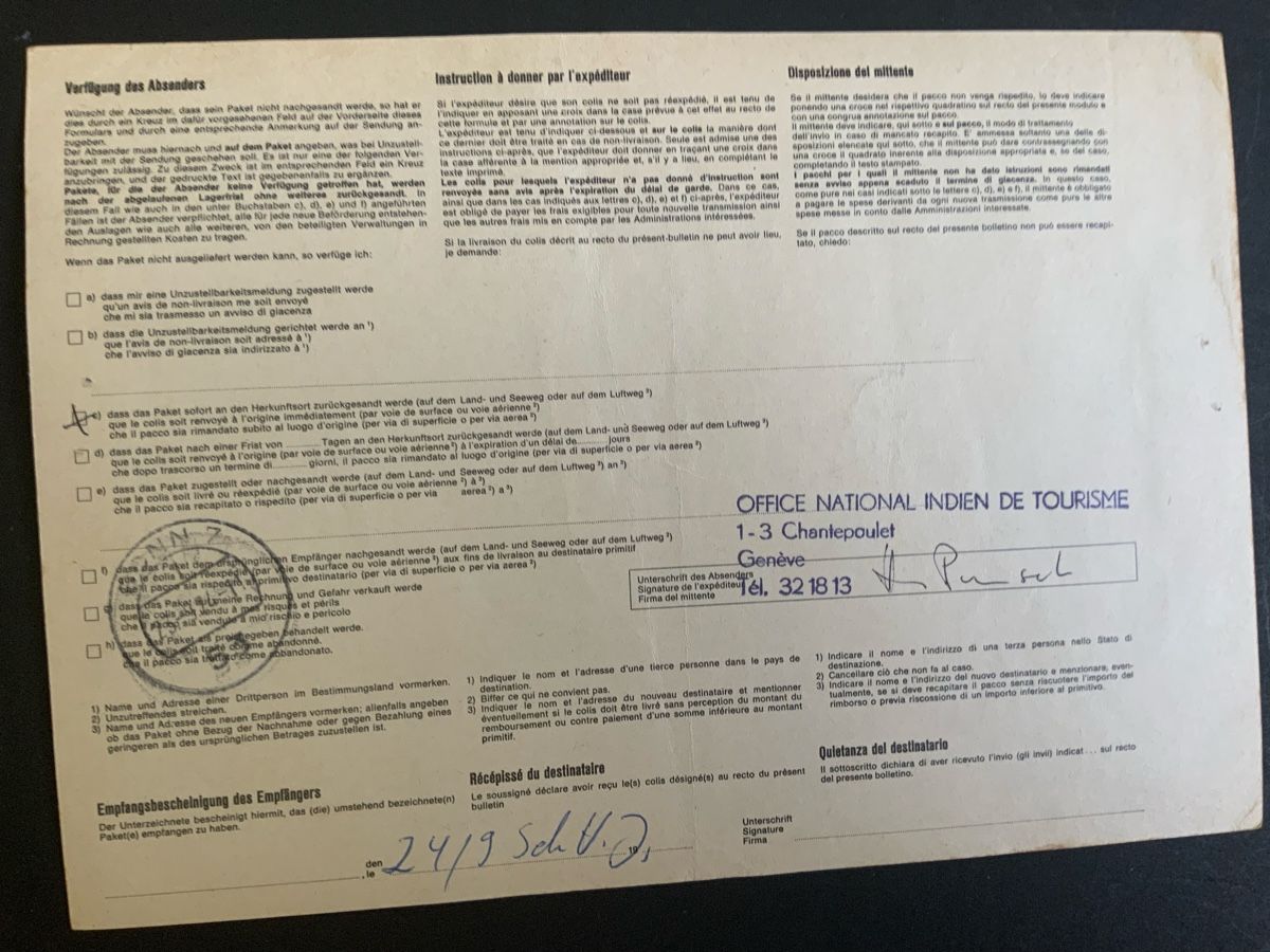 Tutti i francobolli: Geneve Paketkarte – Usato da Binningen venduto da chr_cr5n 1