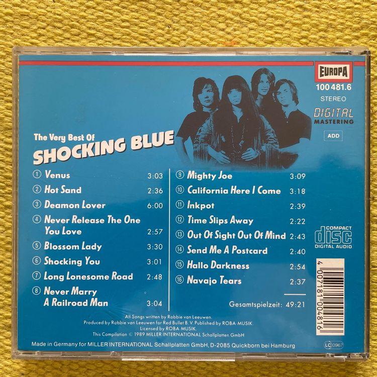 SHOCKING BLUE-THE VERY BEST OF | Kaufen Auf Ricardo