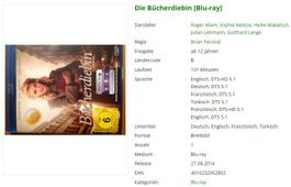 Die Bücherdiebin (Blu-ray)