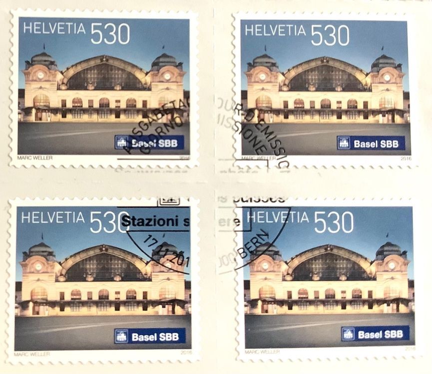 Tutti i francobolli: 2016 Schweizer Bahnhöfe Basel SBB / ET - Hoher KW – Nuovo (secondo la descrizione) da Liestal venduto da Skunk02 1