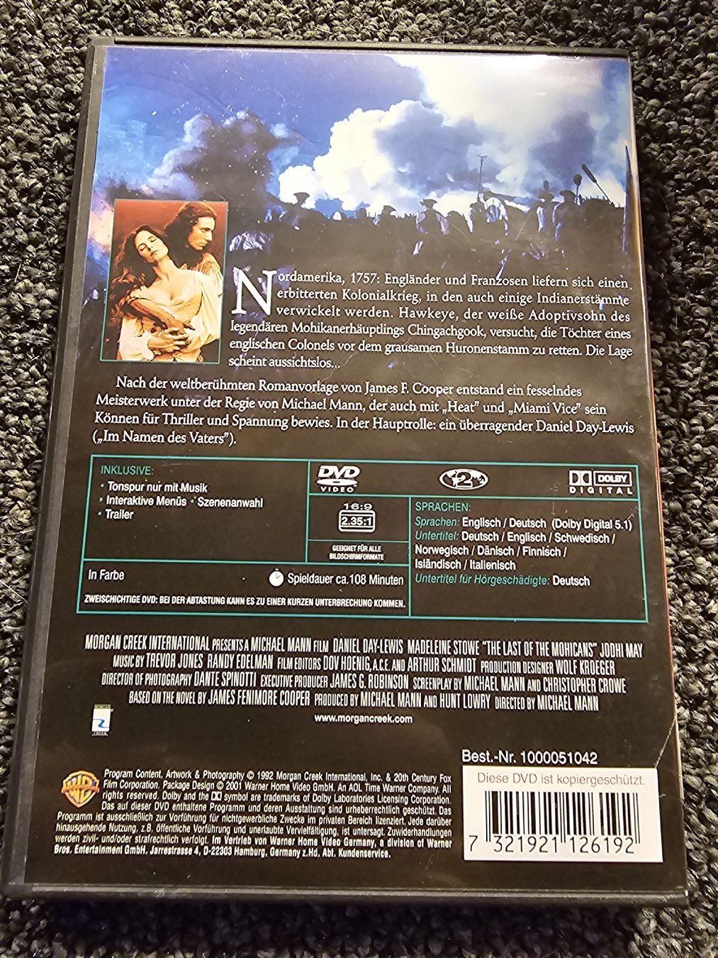 Tutti i DVDs: Der letzte Mohikaner (21840) – Usato da Ruswil venduto da jan_bxl5 1