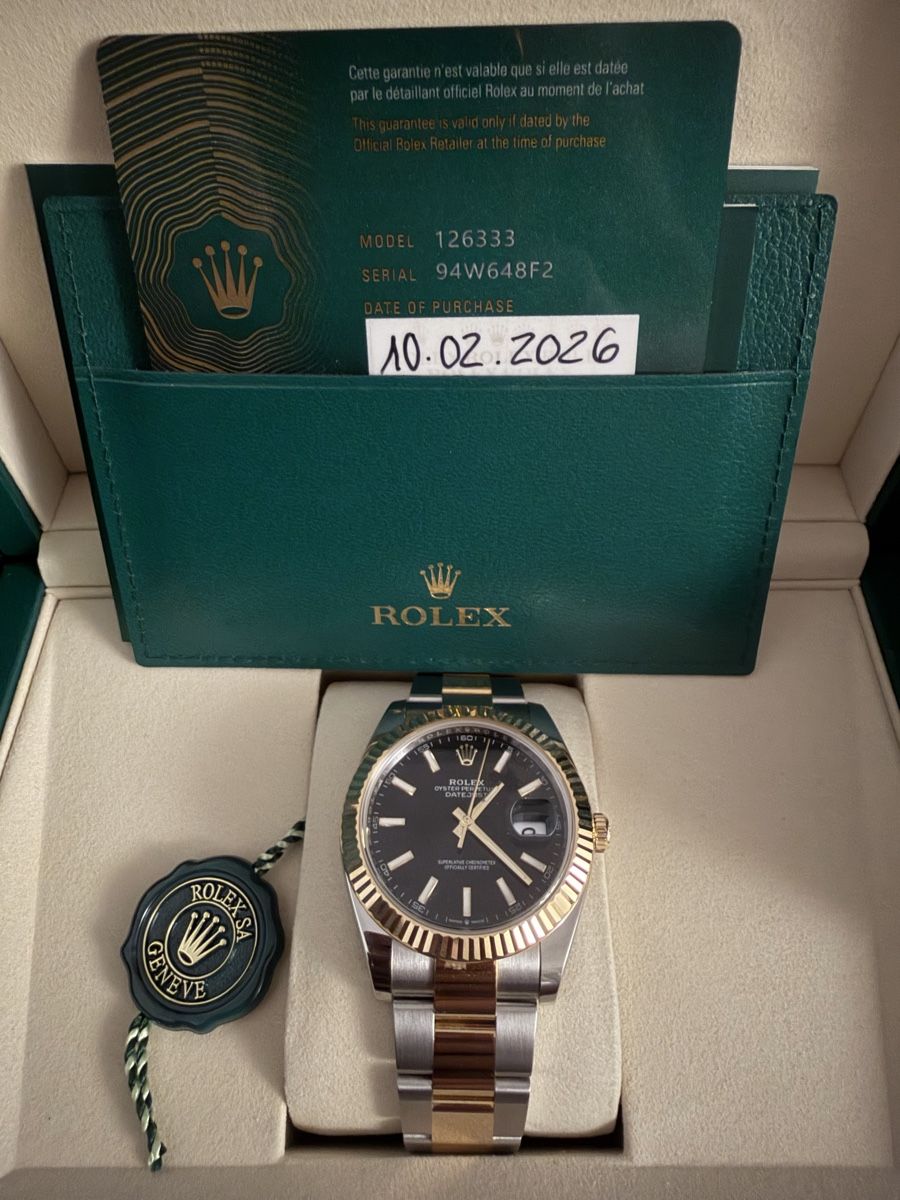 Rolex Orologi: Rolex Datejust 41 Ref. 126333 – Nuovo e nell'imballaggio originale da Thun venduto da Formula05 2