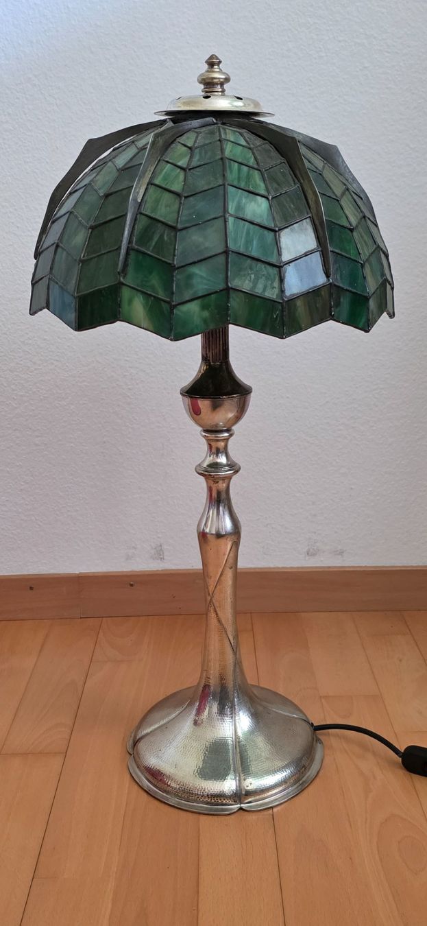 Lampade: Antike Tischlampe 800 Silber – Usato da Zürich venduto da spin23 1