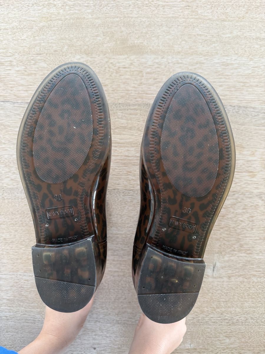 Navyboot Damenschuhe: NavyBoot Leopard Print Rain Boots, size 36, Italy Made – Gebraucht aus Allschwil von cen_hbj2 3