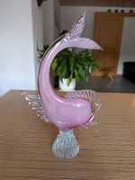 Mundgeblasene Kunstglas-Fischfigur im Murano-Stil