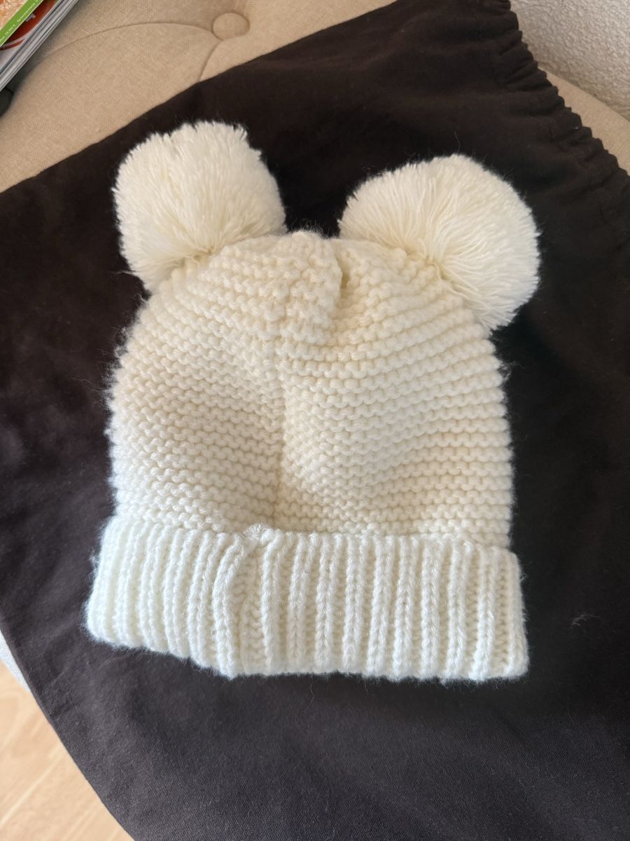 Bonnet Pompon Hiver Bequemer Laden – Doublé Polaire, Rayé, Pour Enfants 2-7 Ans, Cadeau Noël, Respirant