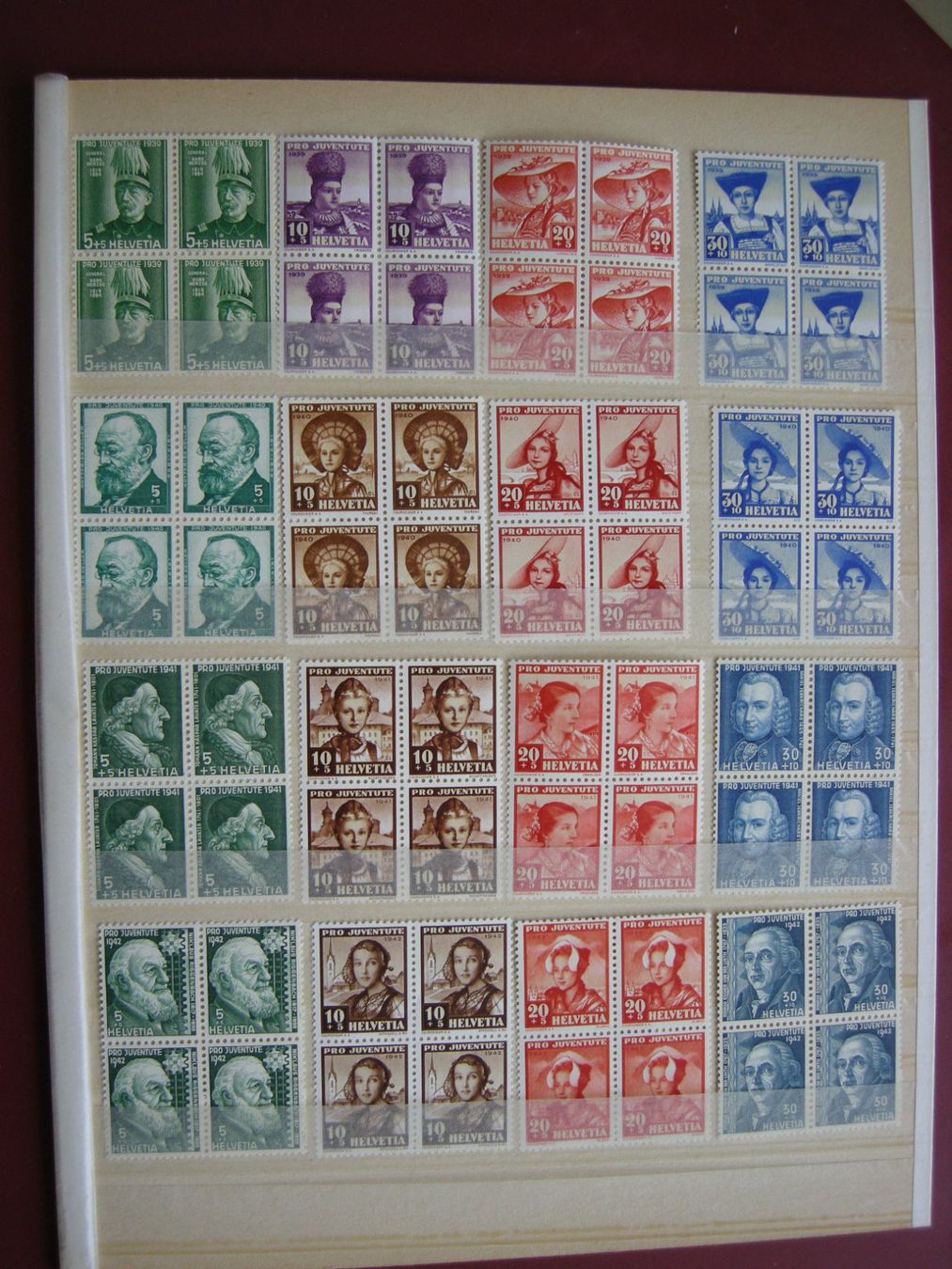 Tutti i francobolli: 1913-1960 PRO JUVENTUTE, 4er BLOCK POSTFRISCH/**, complet – Nuovo (secondo la descrizione) da Eschenbach SG venduto da eDaisy 5