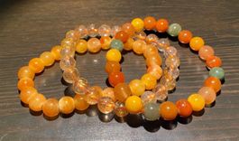 3x Edelstein Armband - Honigjade / Gold Rutilquarz / Jade 🍯