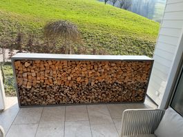 Brennholzgestell - Kaminholzregal beschichtet