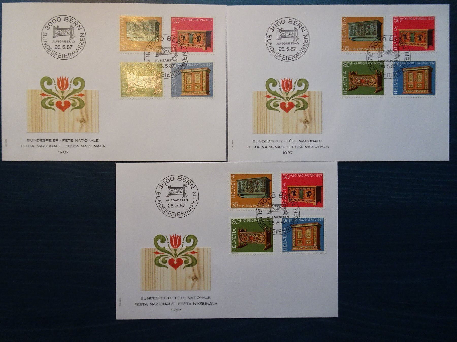 Tous les timbres: PP 1987 – Neuf (Voir description) à Aadorf par Chnorli-Furz
