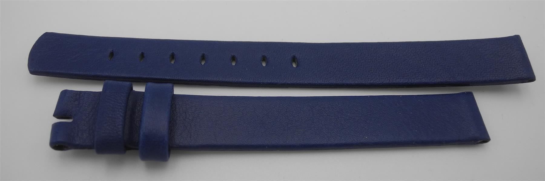 Bracciali & Braccialetti: 12 mm Leder Uhrenarmband blau, Nr. 67a – Nuovo e nell'imballaggio originale da Kottwil venduto da Crazyrolf