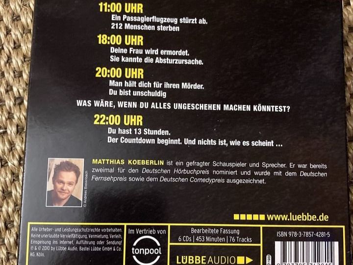 Audiolibri: Richard Doetsch - Die 13.Stunde        (6-CD's) – Usato da St.Gallen venduto da elk2023 1