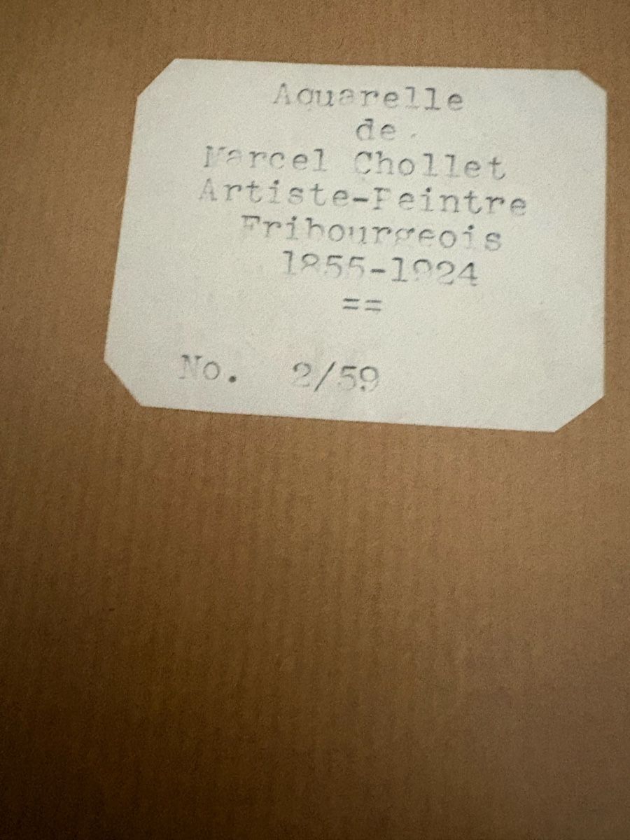 Gemälde: Suite de 2 aquarelles signé Marcel Chollet – Gebraucht aus petit lancy von FerreiraLuis 6