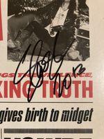 SLASH / Guns‘n‘Roses Original Autogramm LIES LP PSA/DNA COA!