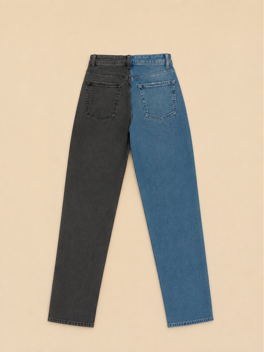 H&M Jeans: JEAN BICOLORE BLEU ET NOIR – Neuf (Voir description) à Lausanne par KeNaChic 2