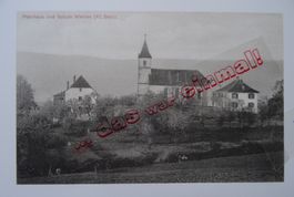 Baselland Wahlen Schulhaus/Rest.Traube und Krug anno dazumal