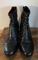 Neu Mjus Stiefelette schwarz mit Nieten Gr. 40
