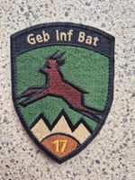 *** Badge Geb Inf Bat 17 mit klett ***