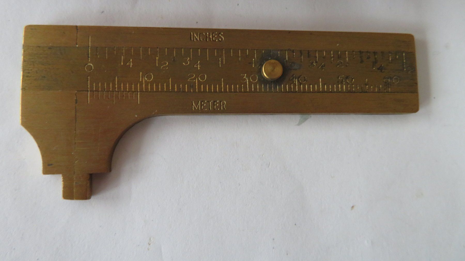 Misurare: Schiebelehre Messlehre klein Bayard 6 cm Messing mit Box – Usato da Wetzikon ZH venduto da morda1954 1
