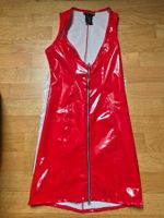 Marke Catzano, Rotes Lackkleid Gr. M / Lackrock Gr. M