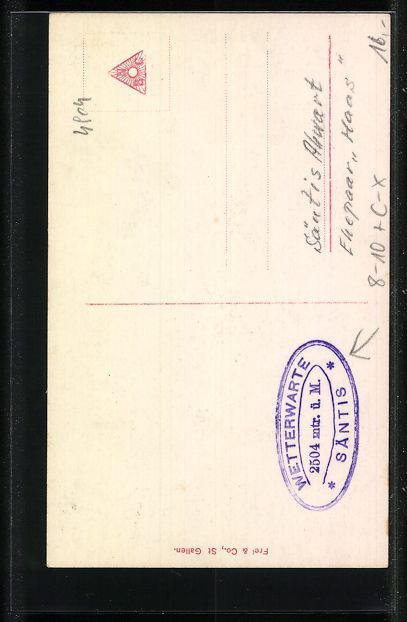 Cartes postales: Säntis, Ermordeter Wetterwart, Ehepaar  – D'occasion à Berlin par bartko-reher 1