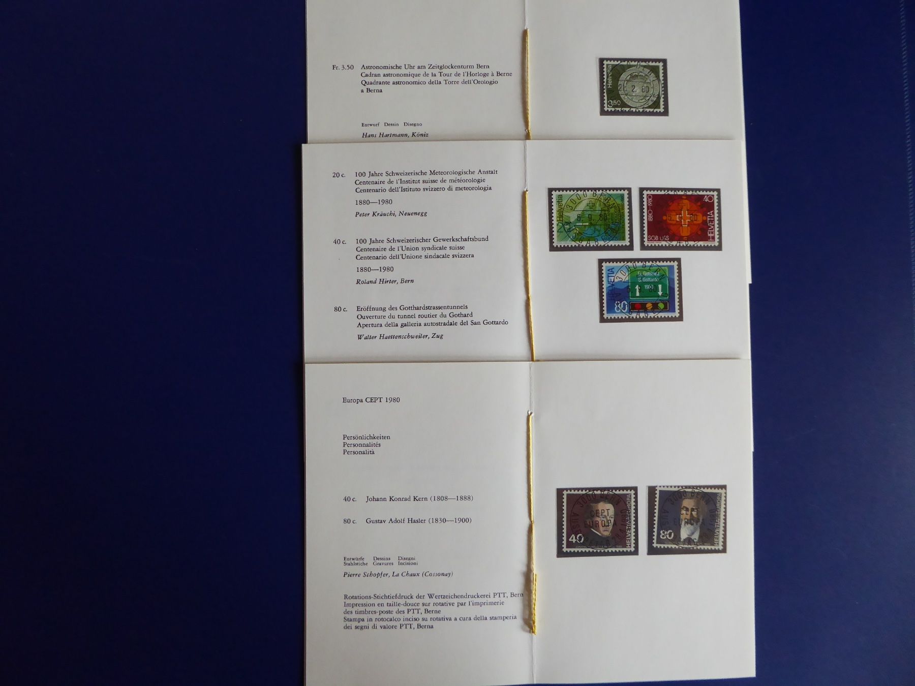 Tutti i francobolli: 7 Briefmarken Büchlein 1980 – Nuovo (secondo la descrizione) da Birrhard venduto da Telemaster1 2